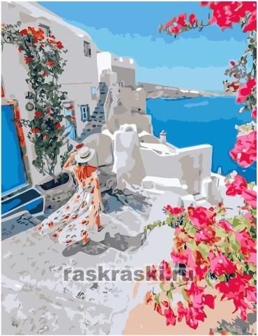 Paintboy / Картина по номерам «По ступенькам - к морю» Paintboy GX34836