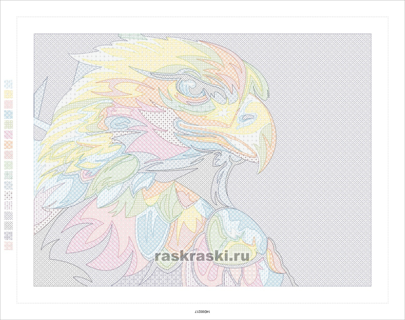 Картина по номерам Артвентура «Радужный орел Ваю Ромдони» (40х50 см, Холст на подрамнике) Артвентура / Картина по номерам «Радужный орел Ваю Ромдони» Артвентура 02ART40500008