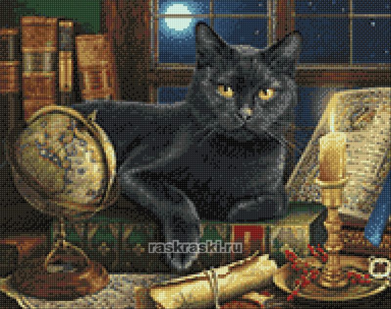 Алмазная вышивка Гранни «Мудрый кот» Гранни Ag2467