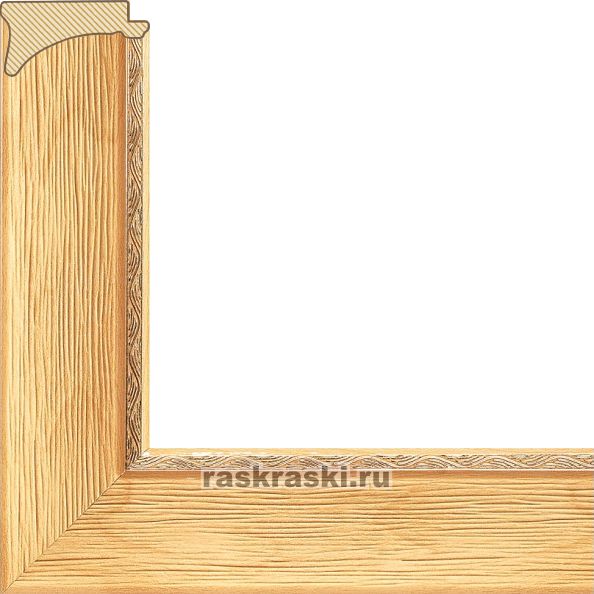 Рамка без стекла для картин Agata Белоснежка 1257-BL