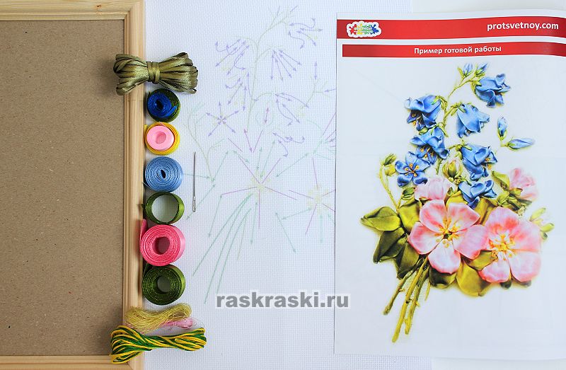 Вишенки лентами. Мини - МК. | Страна Мастеров Картина панно рисунок Мастер-класс Вышивка Вишенки лентами Мини - МК Ленты