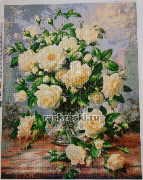 Алмазная живопись «Кустовая роза» Алмазная живопись АЖ-1249