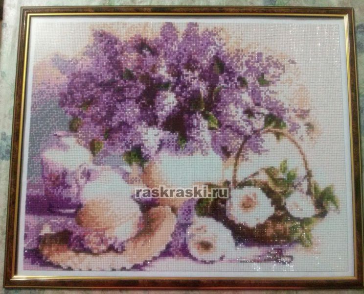 Алмазная мозаика Гранни сирень